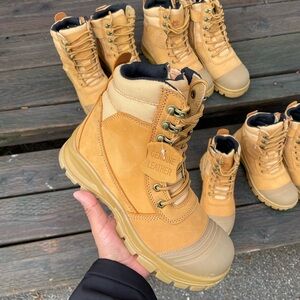 Tan Genuine Leather Boots safety boots